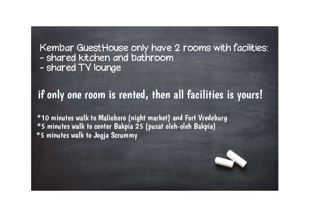 Kembar Guesthouse Yogyakarta Kültér fotó